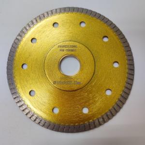 China 125mm Super Thin Sintered Turbo Circular Dry Tile Saw Blade Quick Release on sale