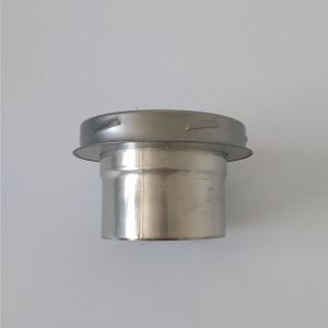 Silver 6 Inch Double Wall Chimney Pipe Twist Insulated Adaptor CE & ISO9001