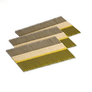 Cheap Flat Head Paper Collated Framing Nails , 34 Degree Framing Nails With Screw Shank for sale