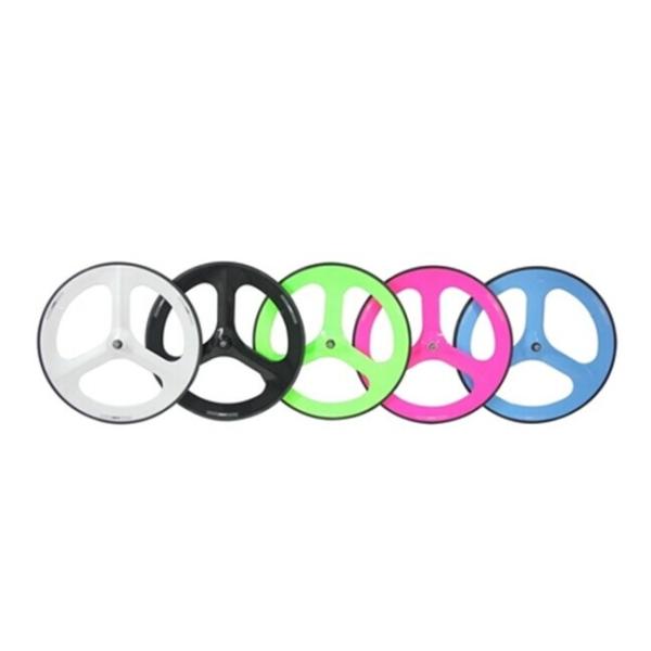Quality 2014 colorful new700c light tri-spokes /3-spoke carbon clincher wheel for road &track bike wholesale