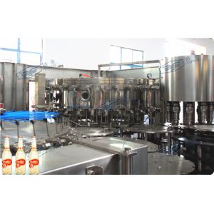 Monoblock 3 In 1 Glass Bottle Carbonated Drink Filling Machine