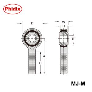 MMJ-M/FJ-M Series Metric Thread Ball Screws – Self-Lubricating Nylon Raceway