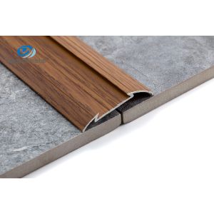 Cheap 6063 Aluminium Stair Nosing Edge Trim 35m Height Wood Grain for sale