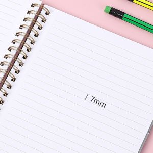 pocket size Thick Spiral Bound Notebook 105mm Length Flower Printed