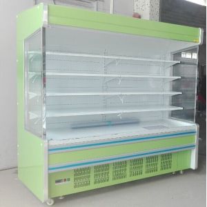 Fan Cooling Multideck Open Front Chiller For Shop Plug In Type With R404