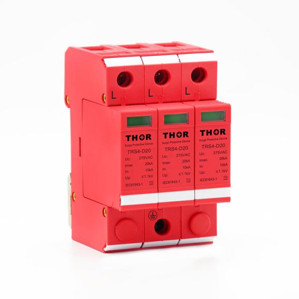 220V electrical surge protective surge arrester 20KA surge protection device spd