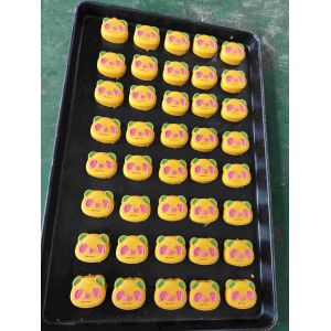 PLC Control Energy Bar Production Line Three Color Panda Cookie Making Machine