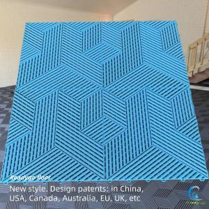 Tough Polypropylene Interlocking Garage Flooring 2500 Lbs Garage Tiles