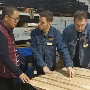 Reconstituted Washed Oak Wood Veneer Slice Cut Technics Vertical Grain Standard