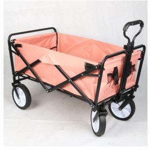 Qingdao Port Four Wheel Folding Trip Trolley for Camping Tools