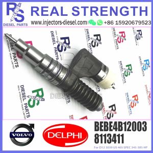 Huida D12 engine fuel injector common rail fuel injector 8113411 BEBE4B12003 for
