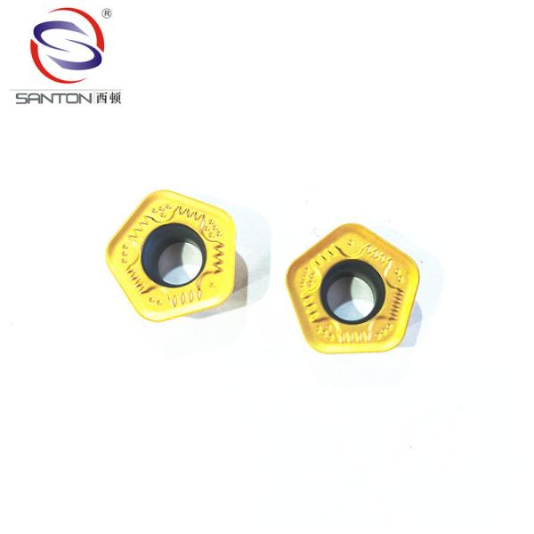 Quality Gold ribbon pattern C1 ANSI PVD Coated Inserts milling inserts wholesale