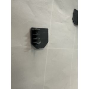 China Safety Invisible Grilles Aluminum Track AG3/4 Grey End Cap Invisible Grill Accessories on sale