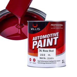 2K Rose Red 2K Solid Paint For Automobile / Advertising Mark OEM / ODM Accepted