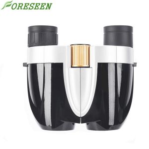 FORESEEN 10x25 Powerful Compact Binoculars Rain Proof Classic Style Black Color