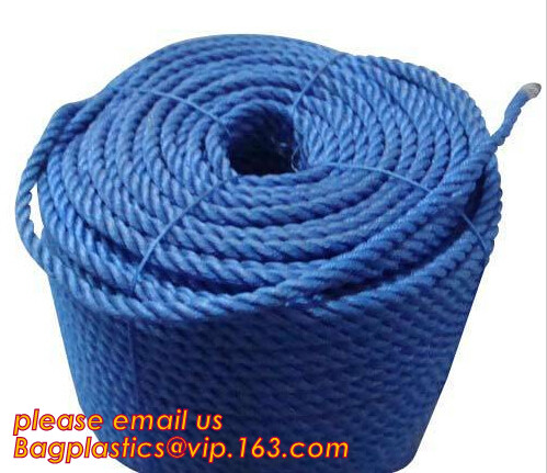 PP Twisted Split Film Rope, cheap and quality 3 inch polypropylene marine rope,