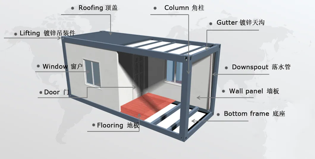 Prefabricated Sanitary Container For Office Accommodation Shop Office Toilet Hospital