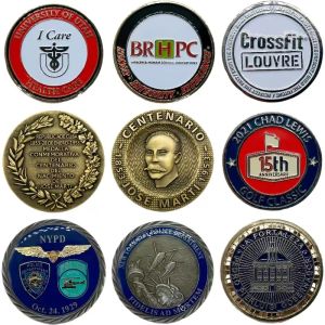 Personalized Custom Metal Soft Enamel Coins Manufacture Coin Challenge Double