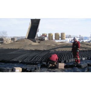 Road Construction Subgrade Slope Protection Geocell Custom Black Perforated