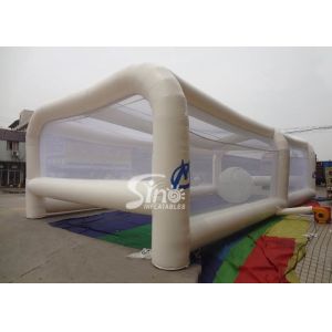 Adults energy challenge running inflatable obstacle tent with transparent balls