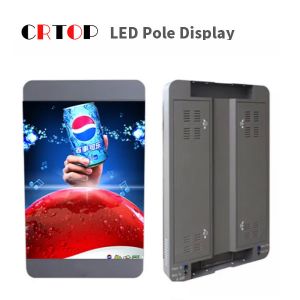 Lighting Pole P4mm Advertising LED Display 1920Hz Refresh Rate