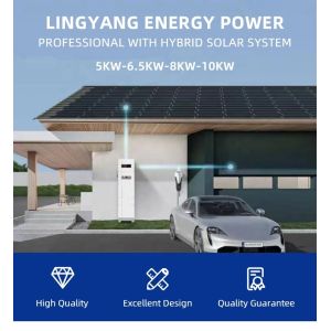 Hybrid solar inverter 8kw 10kw with lithium battery for home use