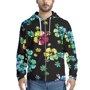 Street Wear Over Size Men Sublimation Hoodies Zipper Up Pullover