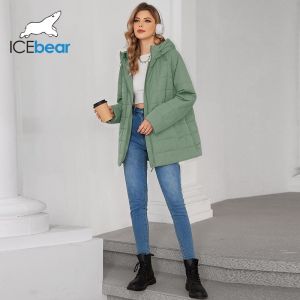 Undetachable Hood Spring / Autumn Padded Coat Basic Style For Fatty Girls No