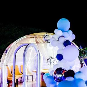 PC Polycarbonate 6m Geodesic Dome Transparent Tent For Hotel
