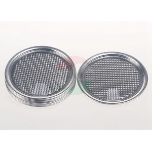 China Aluminum 73mm Easy Peel Off Lid For Pet Plastic Jar Sealing FDA Approved on sale
