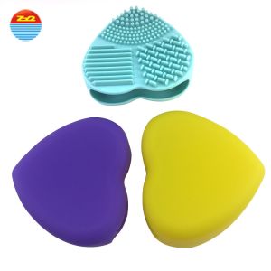Customized Color Effectively Clean Silicone Wash Brush , Soft Silicone Wash Pad