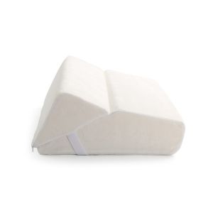 Backrest Triangle Wedge Pillow , Colorful Velboa Memory Foam Wedge Cushion