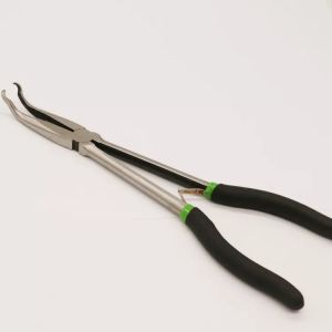 11 Inch Bent Nose Pliers Long Angled Needle Nose Pliers 20 Degree Clip Curve