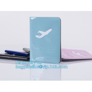 shinny promotion PVC Passport cover or Passport Case, PU and PVC grid card