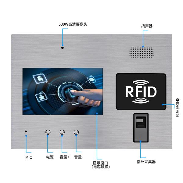 Quality Android AIO RFID Fingerprint Reader Panel PC Touchscreen Multi Mounting Methods wholesale