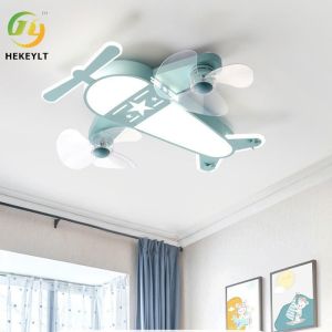 Household Bedroom Ceiling Light Children'S Room Aircraft Fan Light Frequency