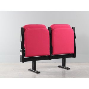 Folding Fabric Beam Mounted Stadium VIP Chair With Armrest