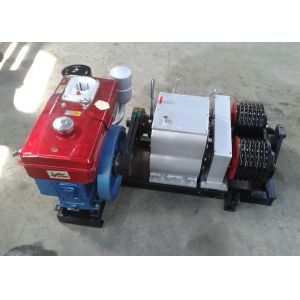 Cheap Double Drum Hoist Winch 5 Ton with Diesel Engine for tower erection for sale