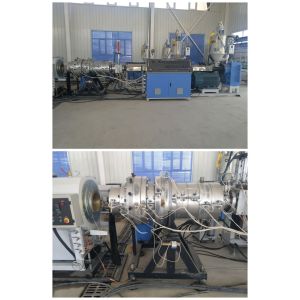 China Single Screw PPR PE Plastic Pipe Extrusion Line With Synchronization on sale