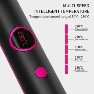 Negative Ion Hair Straightener Brush Auto Off & Easy To Use Anti Scald Hot Comb