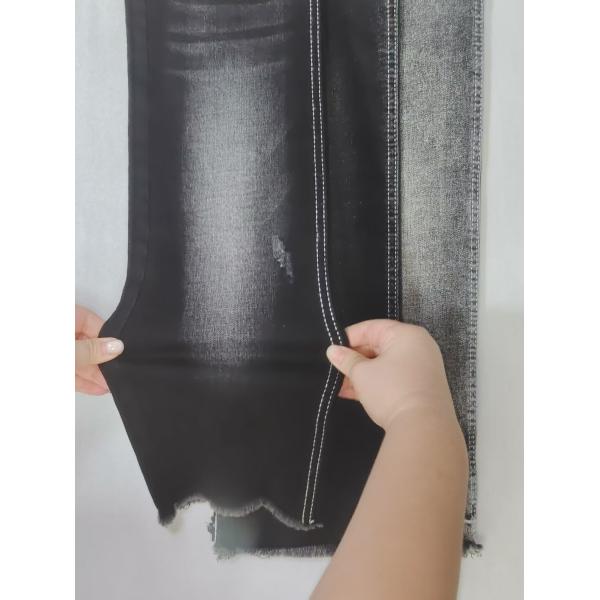 11oz BLACK/BLACK High Stretch Twill Style Denim Fabric With 8*16/70 Construction For Man Jeans