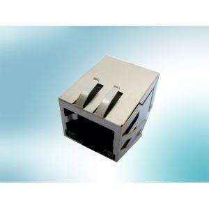 100base Mounted PCB RJ45 Single Port / 8 Pin RJ45 Connector 13F-67CGYDS2NL