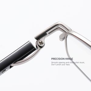 Rectangle Designer Reading Glasses For Men Reading Glasses Metal Progressive