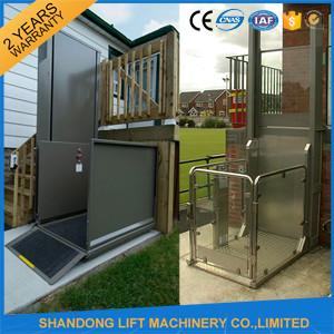 China Hydraulic Vertical Wheelchair Platform Lift Elevator For Disabled People CE on sale