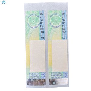 Holographic Security Design Tax Stamp Duty With Invisible UV Surface Finishing