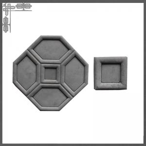China Hexagon Design Decorative Interior Clay 3d Wall Tiles Grey For Living Room Bedroom on sale