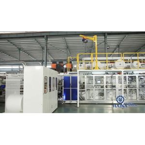 HAINA Automatic Stacking 500pcs/Min T Shape Baby Diaper Equipment