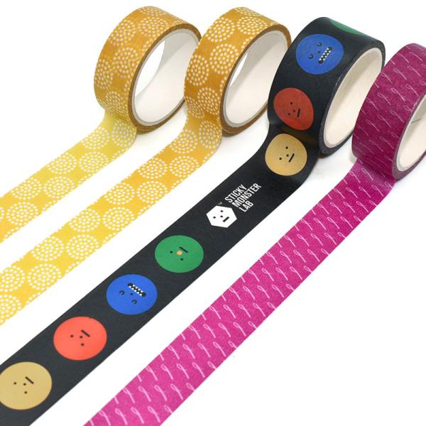 Quality Custom Cartoon Design Bullet Journal Color Printed Washi Paper Masking Tape Japanese Washi Masking Tape wholesale