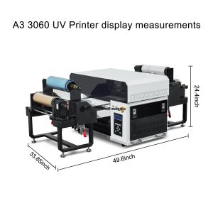 30cm A3 Roll To Roll UV Printer With XP600 Head And CE/UKCA/ROHS Certificates