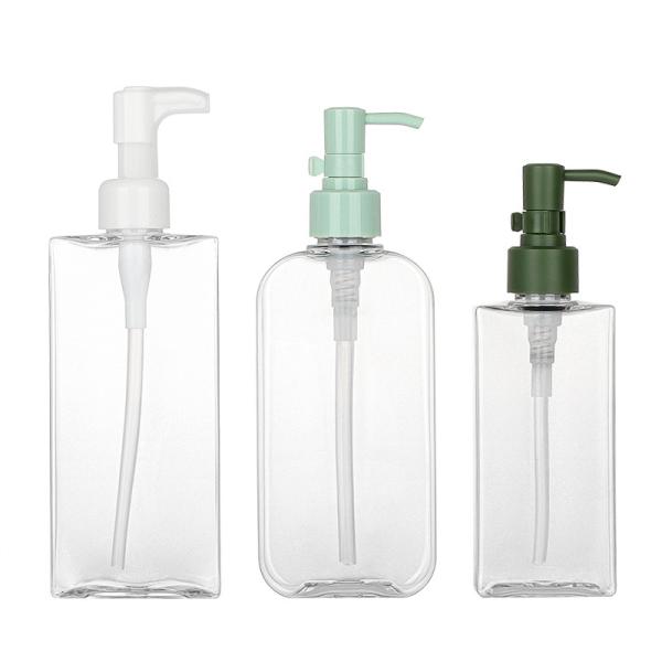 250ml transparent essential oil cleaner empty toner soap serum skincare lotion plastic bottle